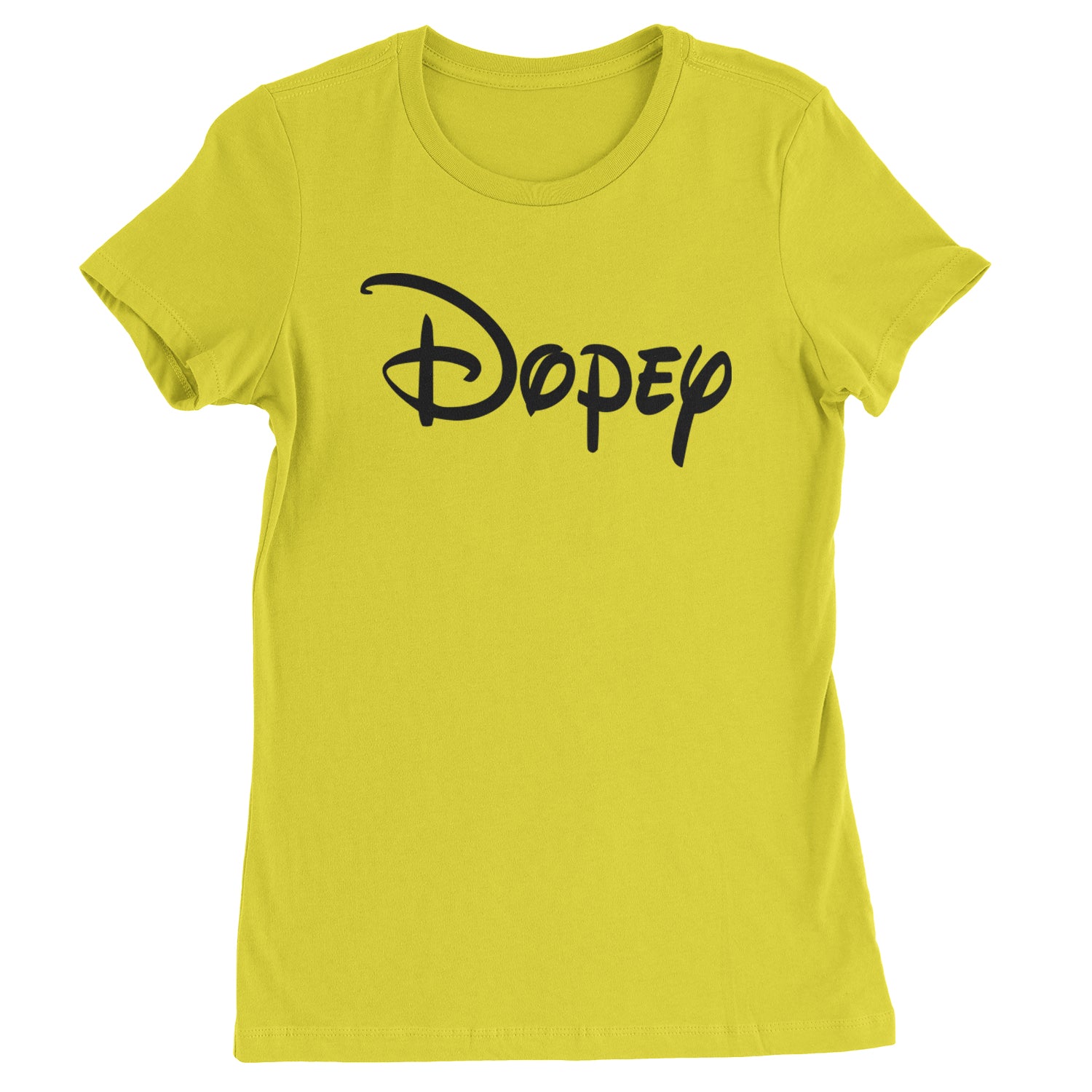 Dopey - 7 Dwarfs Costume Womens T-shirt Yellow