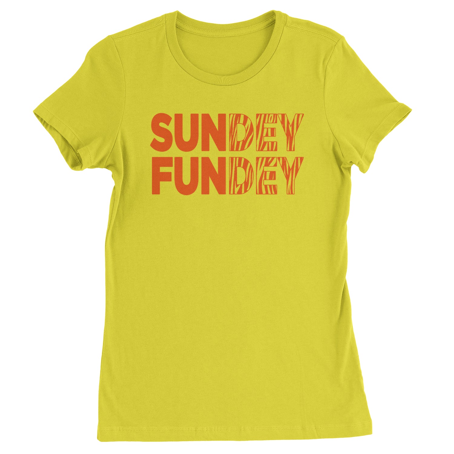 SunDEY FunDEY Sunday FundayWomens T-shirt Yellow