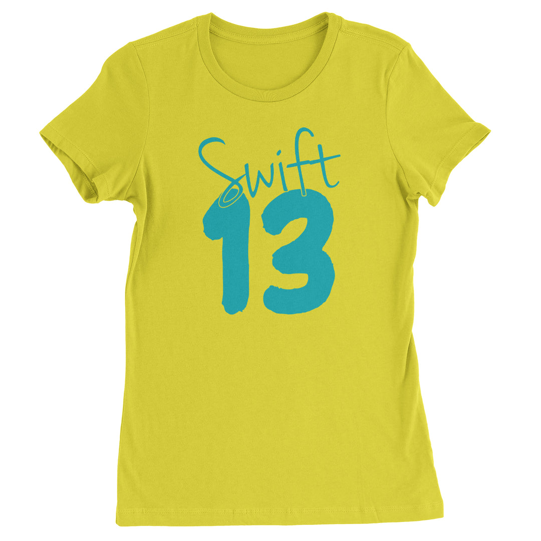 13 Swift 13 Lucky Number Era TTPD Womens T-shirt Yellow