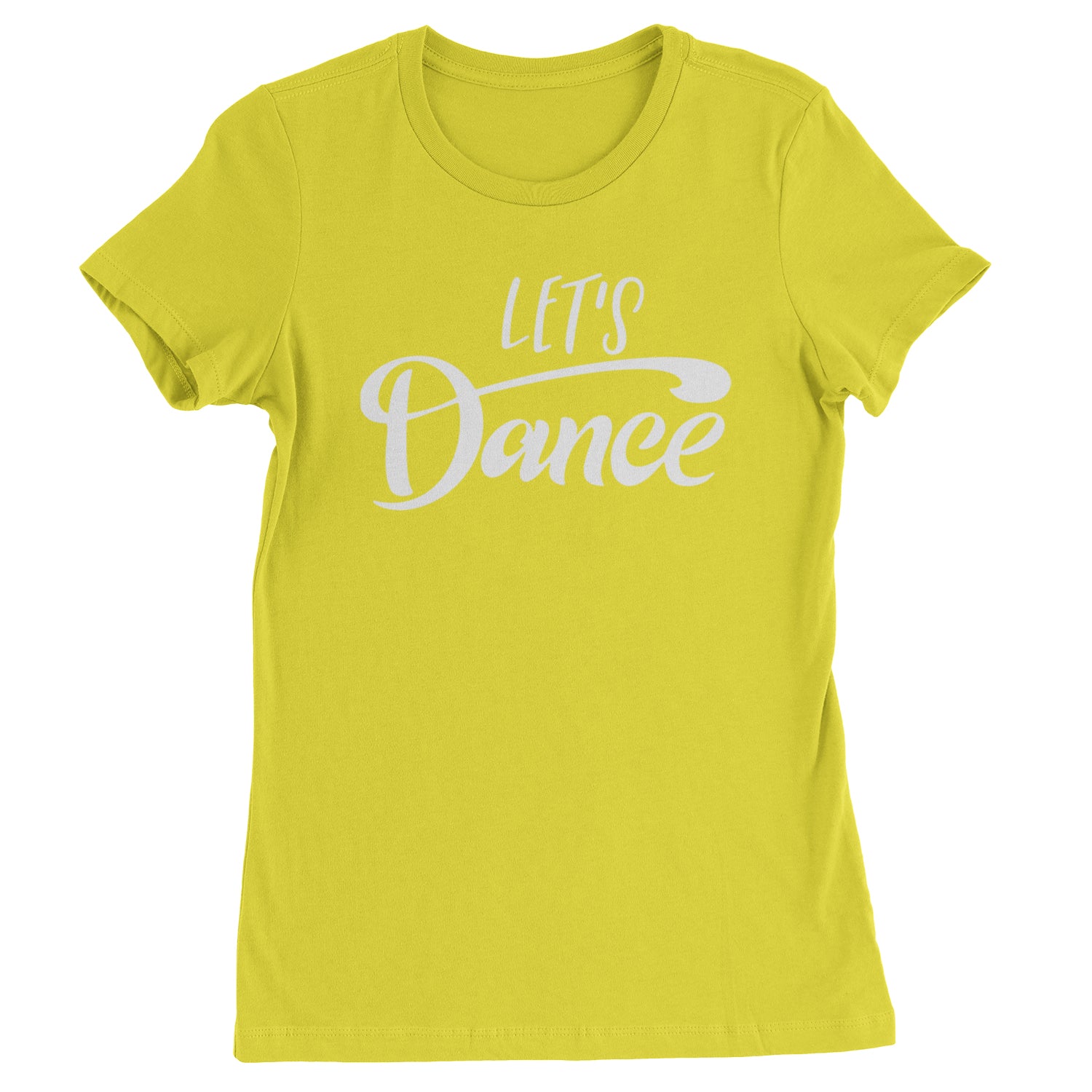 Let's Dance Womens T-shirt Yellow