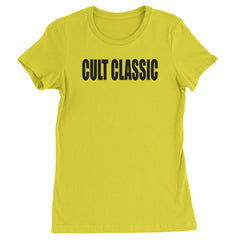 Cult Classic Pop Music Club  Womens T-shirt Yellow