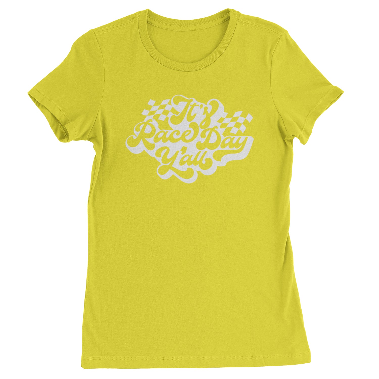 It's Race Day, Y'all Womens T-shirt Yellow