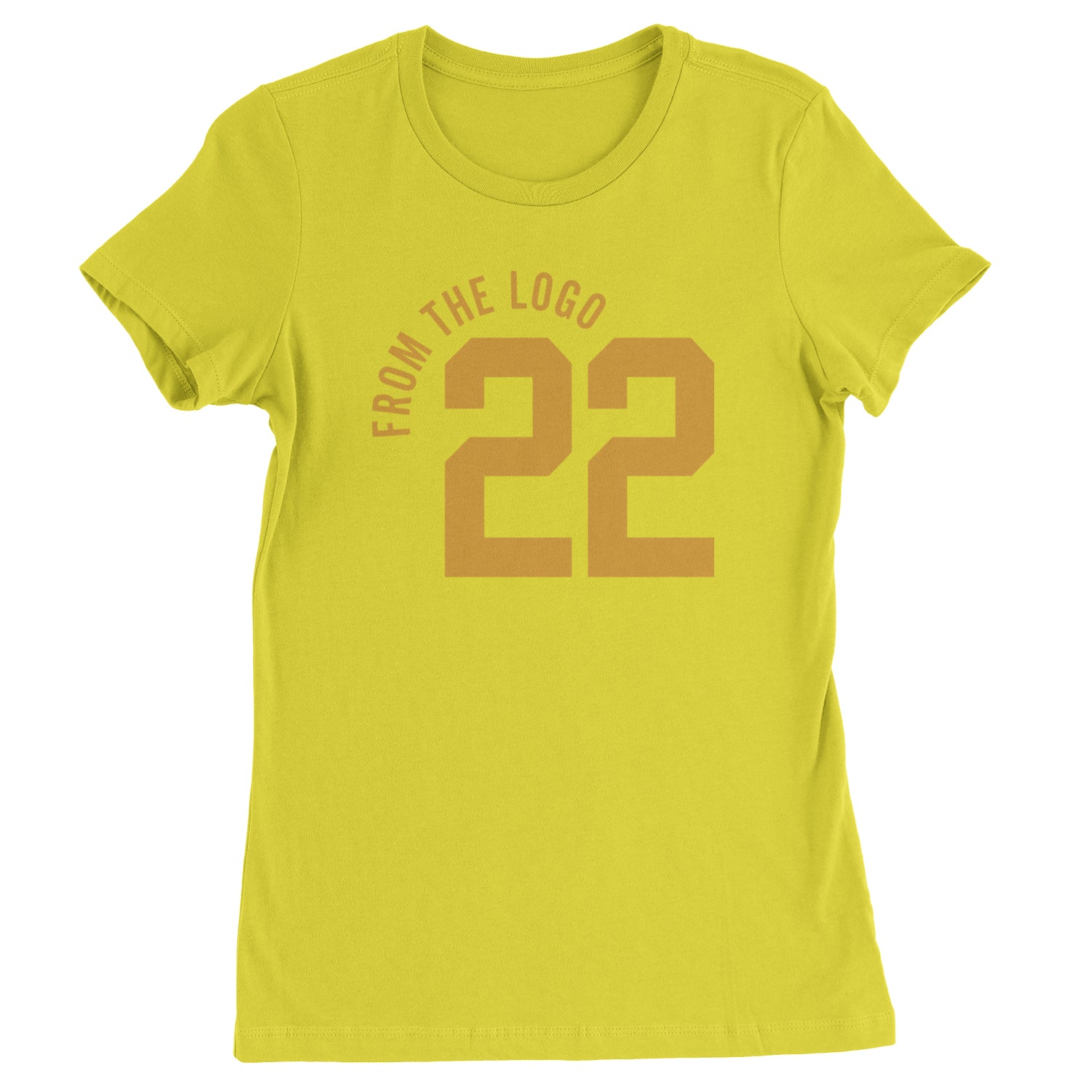 From The Logo #22 Basketball Womens T-shirt Yellow