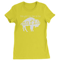 This Girl Has Ties To The Bills Mafia Womens T-shirt Yellow