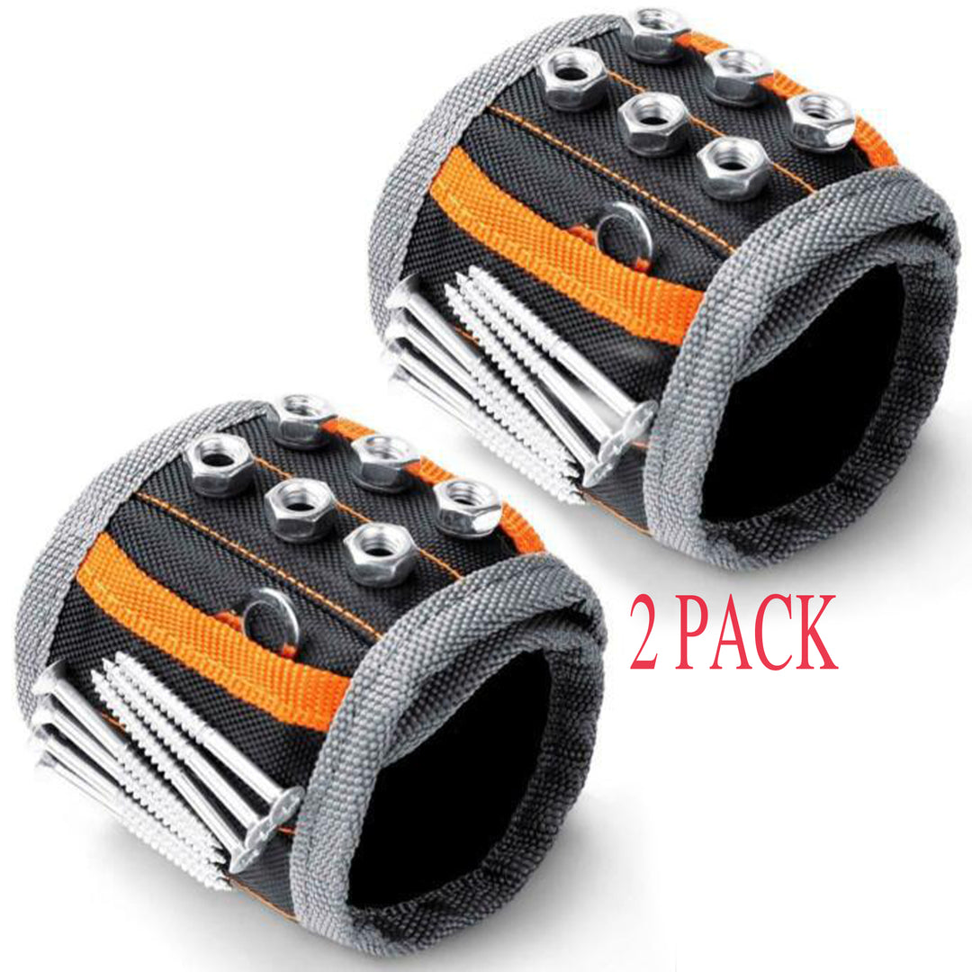 Magnetic Tool Wristband - Perfect Father's Day & Birthday Gift for Dad, Handy Cool Gadget, Tool Belt Accessory, Construction & Carpenter Tool Holder, Nail Magnet, Tool Belt Compatible