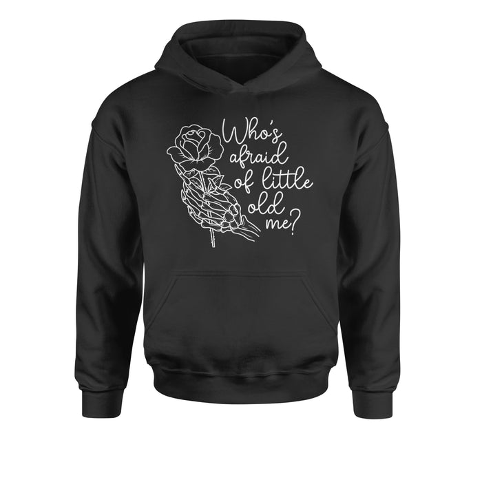 Who's Afraid Of Little Old Me Rose Skeleton Hand Youth-Sized Hoodie