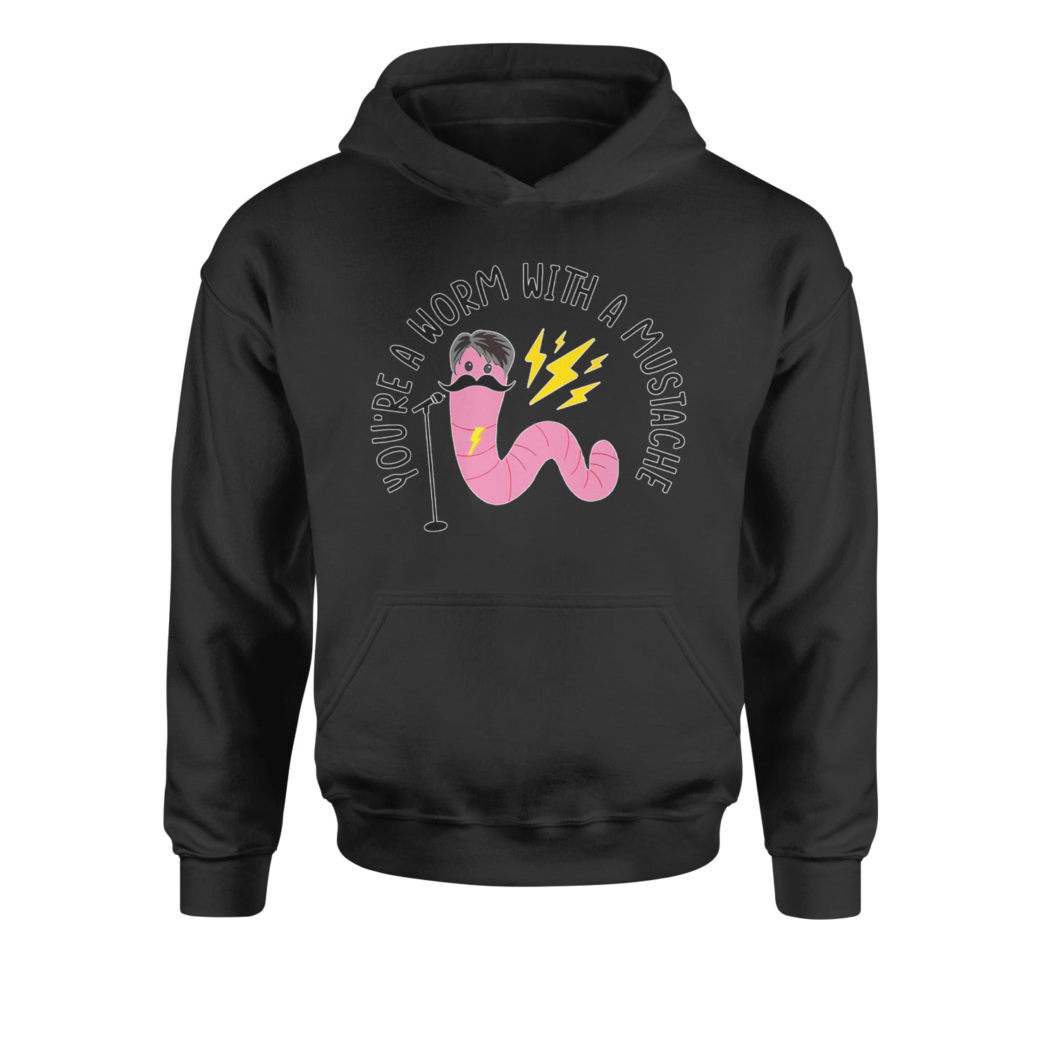 You're A Worm With A Mustache Tom ScandovalYouth-Sized Hoodie Heather Grey