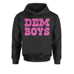 Dem Boys Hot Pink Dallas  Youth-Sized Hoodie Black
