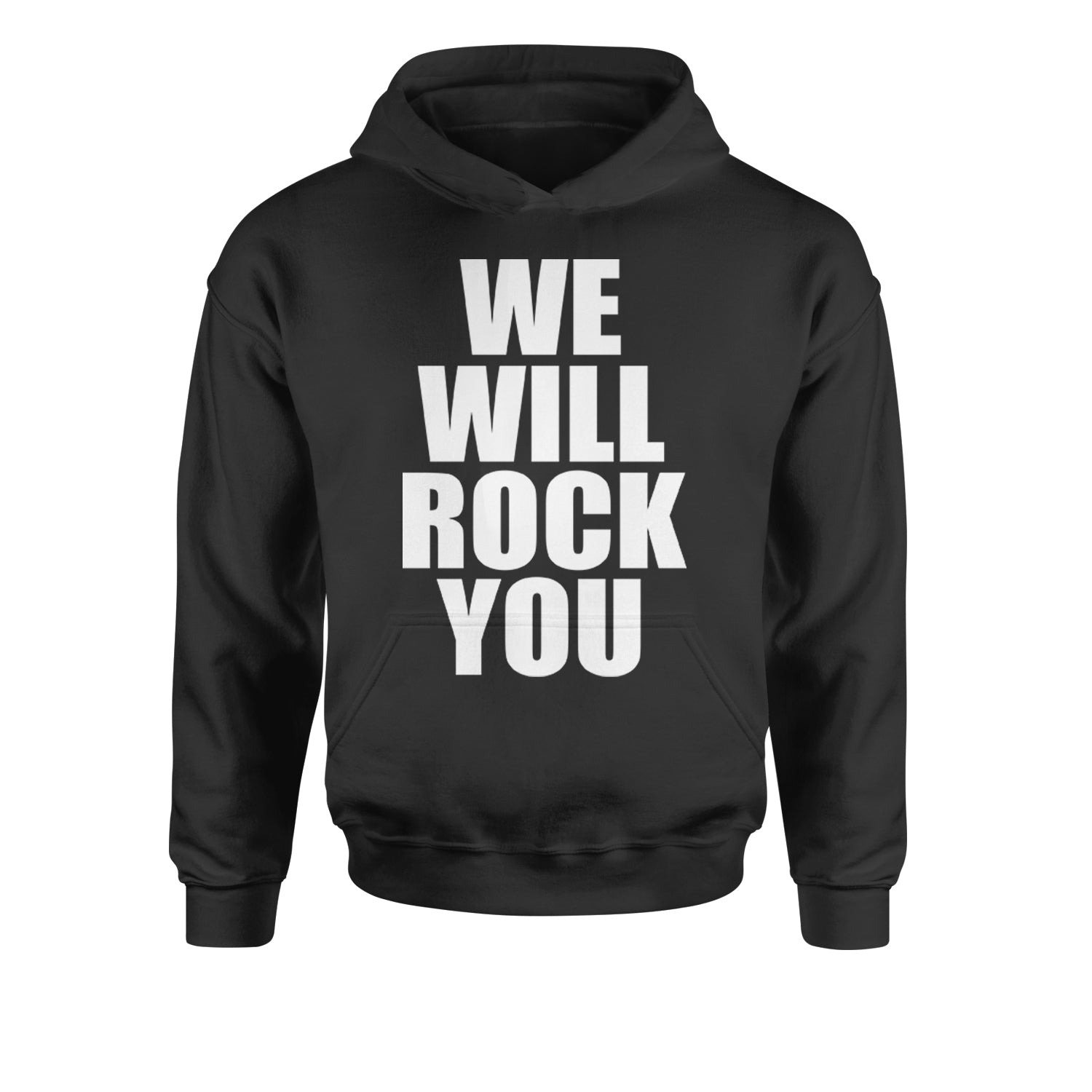 We Will Rock You Youth-Sized Hoodie Black