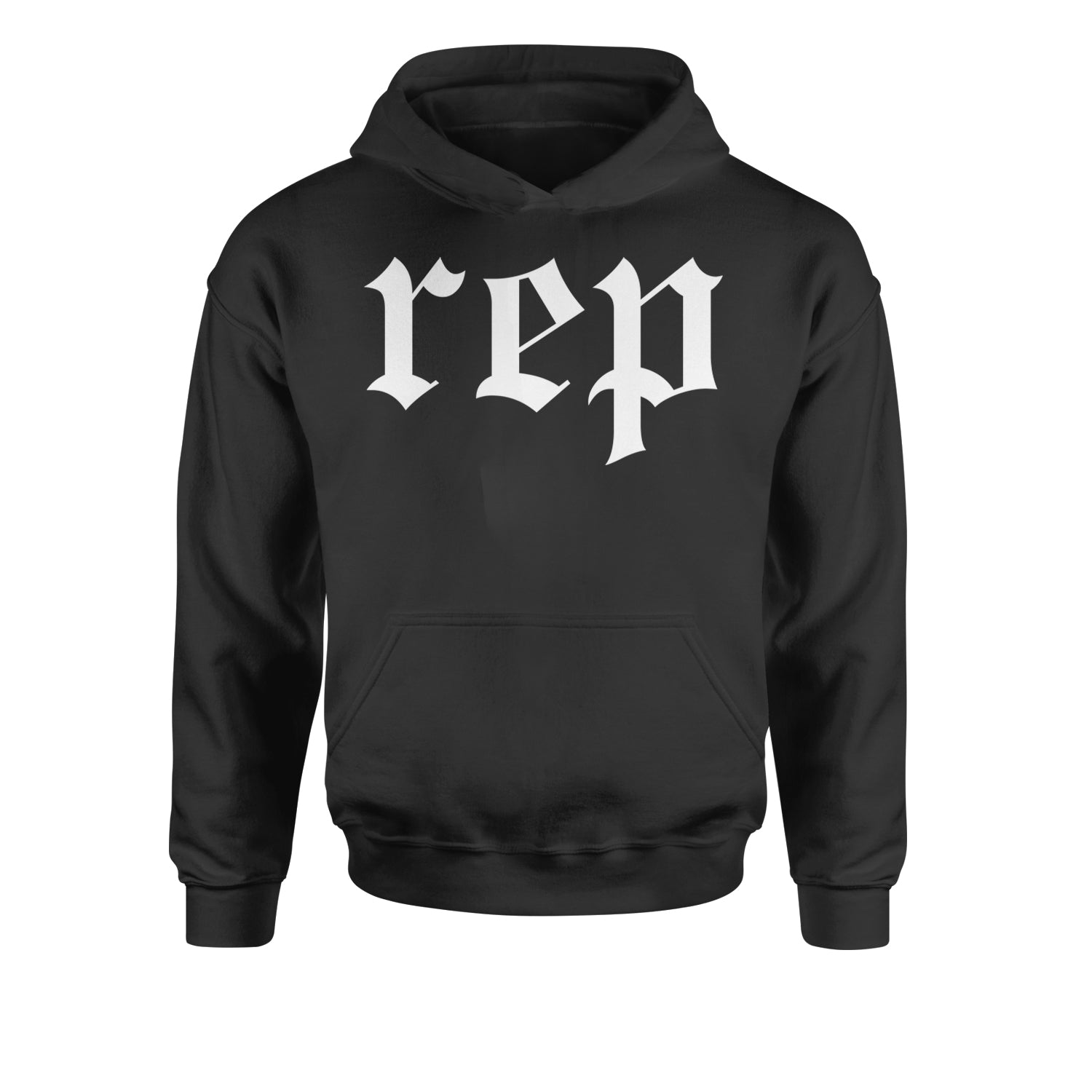 REP Reputation Eras Music Lover Gift Fan Favorite Youth-Sized Hoodie Black