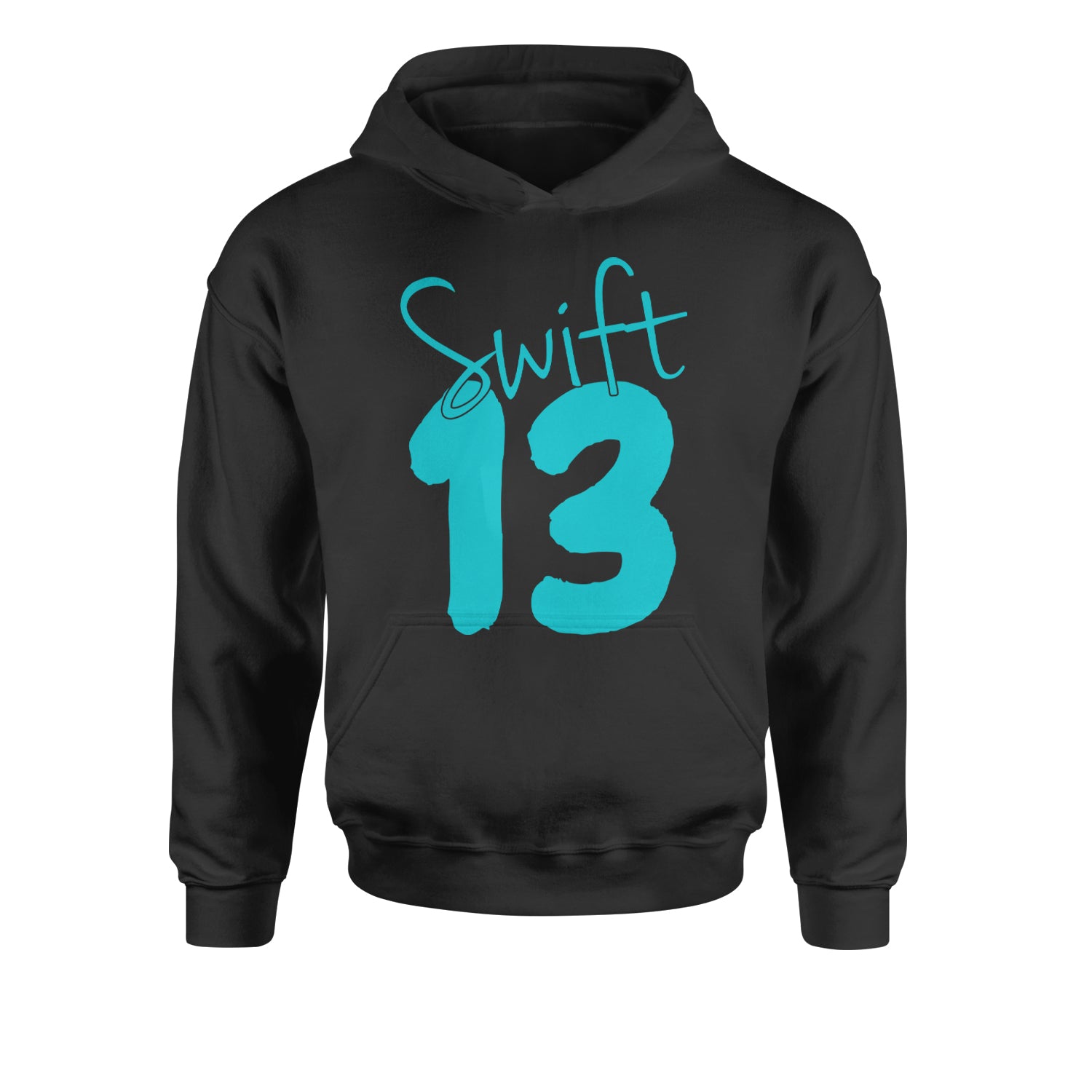 13 Swift 13 Lucky Number Era TTPD Youth-Sized Hoodie Black