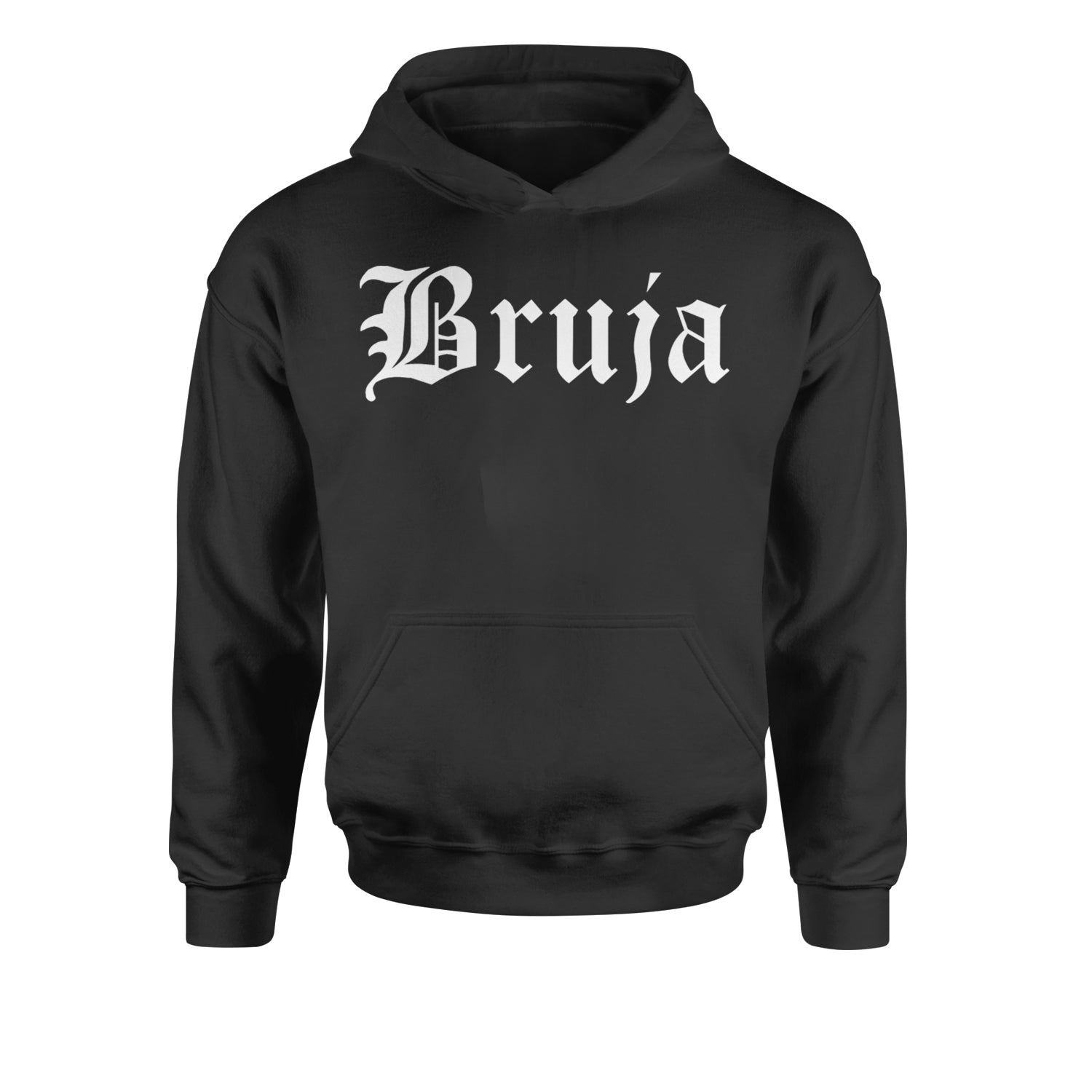 Bruja Gothic Spanish Witch Youth-Sized Hoodie Black