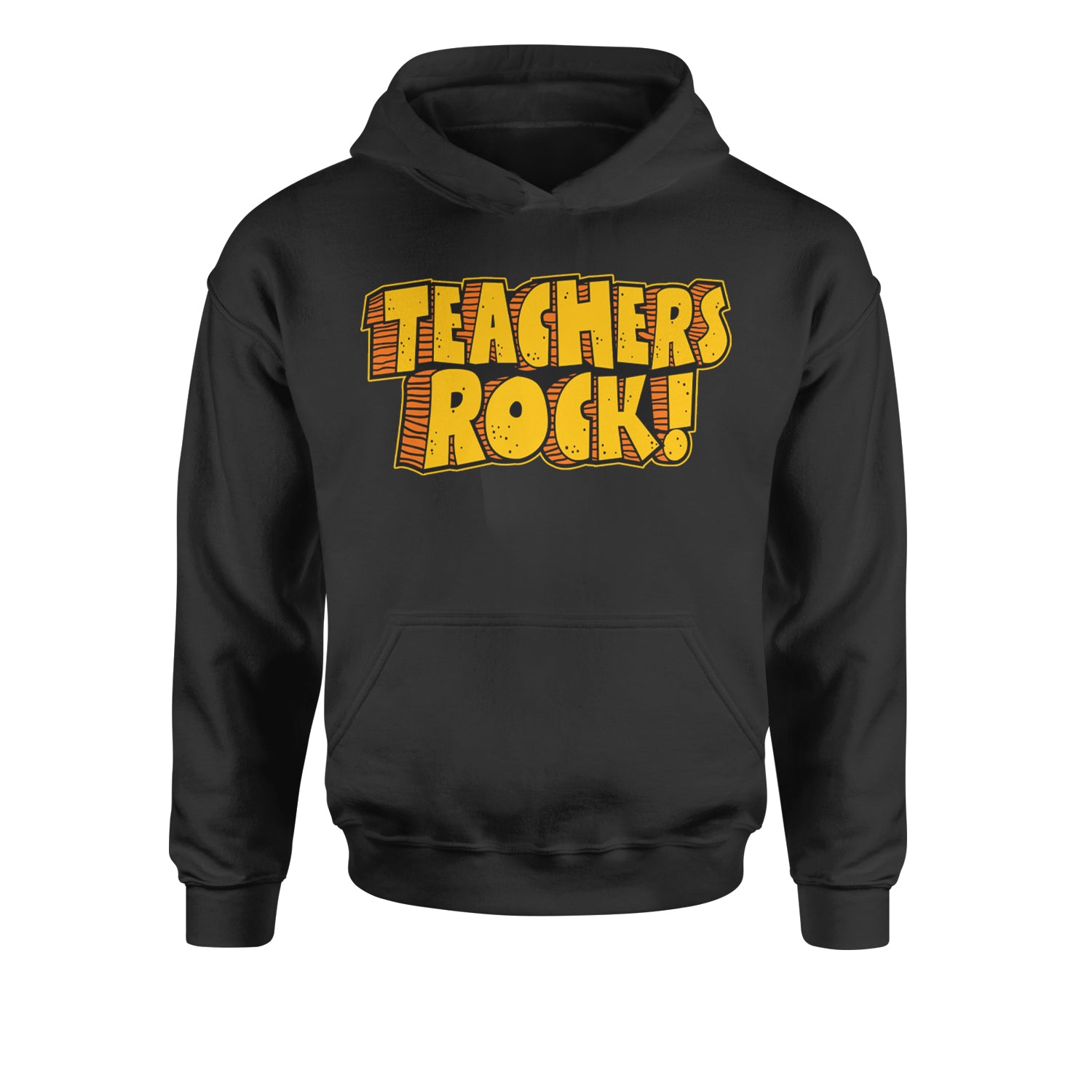 Teachers Rock RetroYouth-Sized Hoodie Tie-Dye Jelly Bean