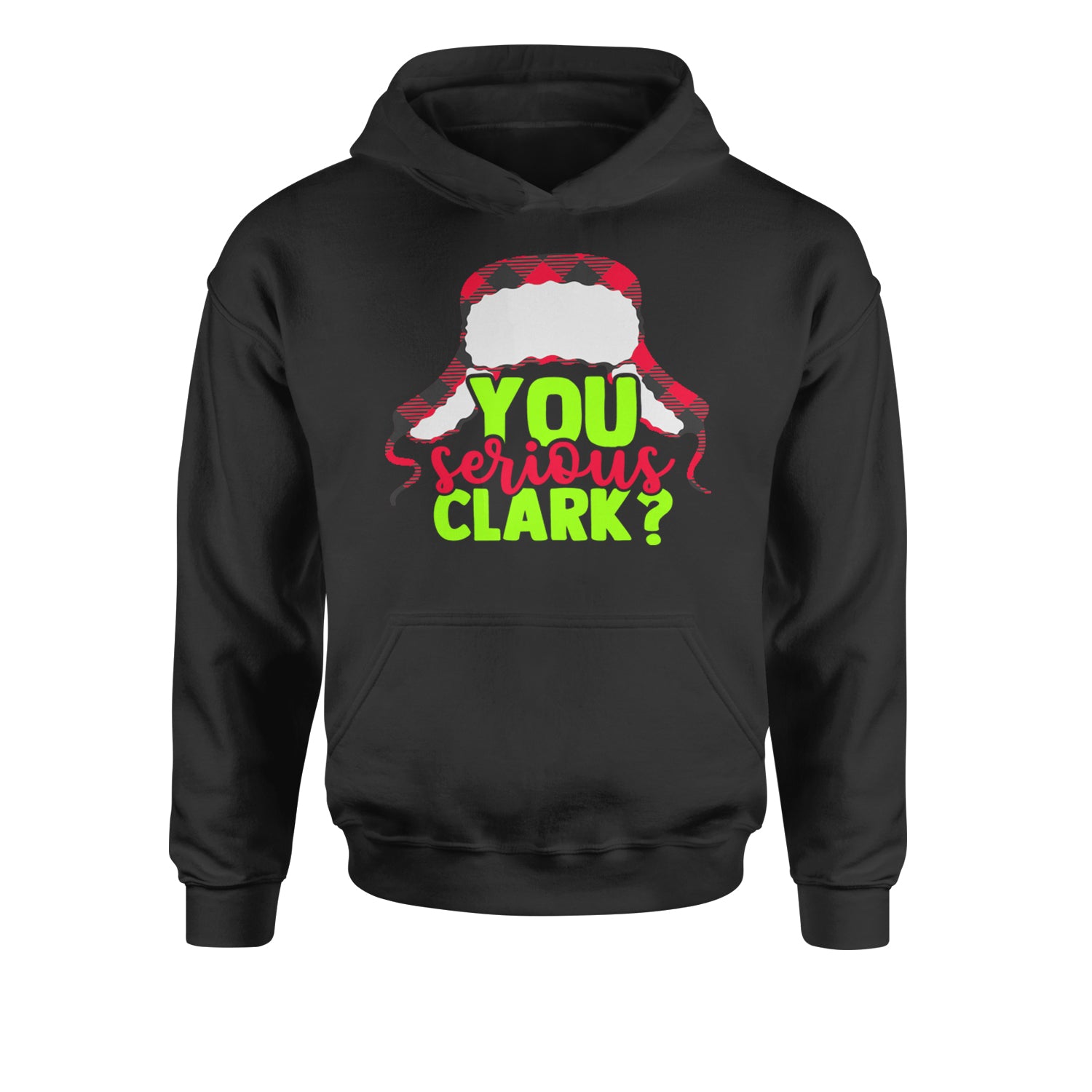 You Serious Clark? GriswoldYouth-Sized Hoodie Black