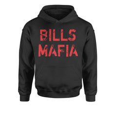 Distressed Bills Mafia Football Youth-Sized Hoodie Black