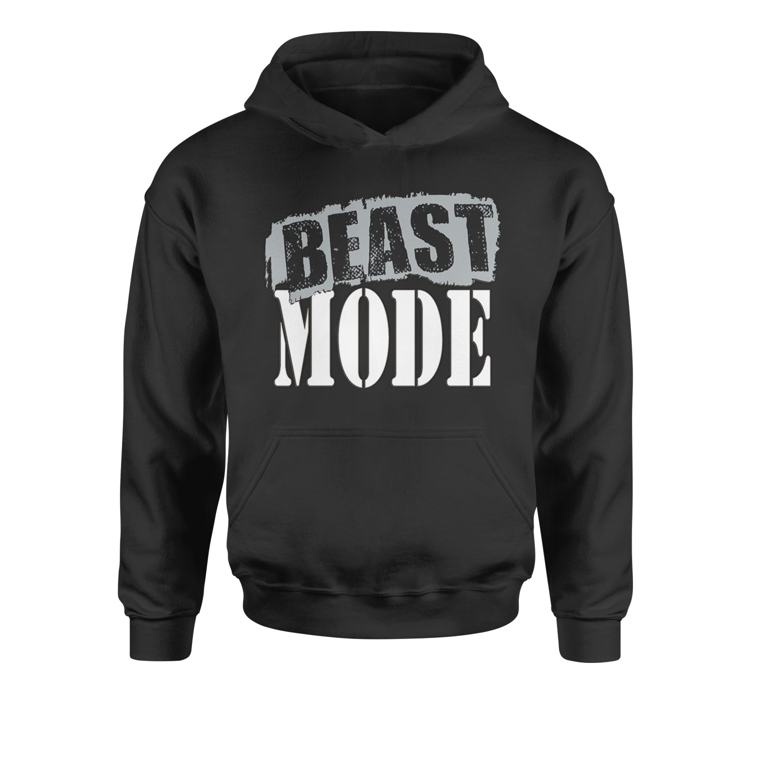 Beast Mode Training Gym Workout Youth-Sized Hoodie Black