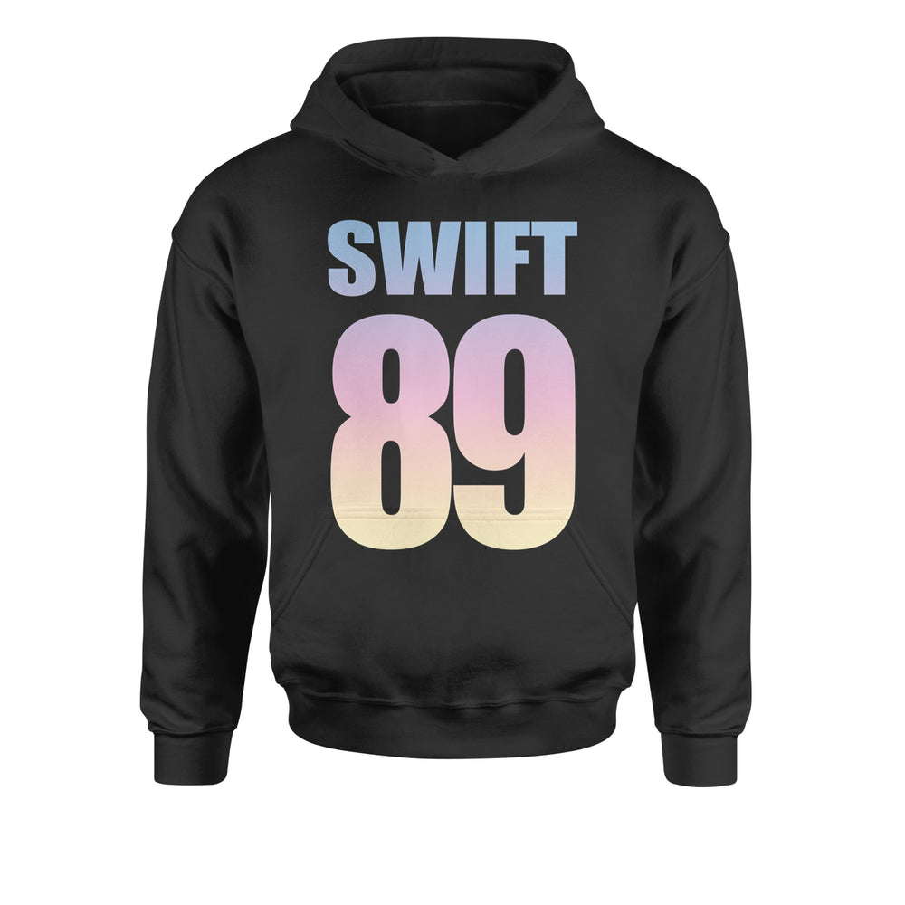 Lover Era Swift 89 Birth Year Music Fan TTPD Youth-Sized Hoodie Black
