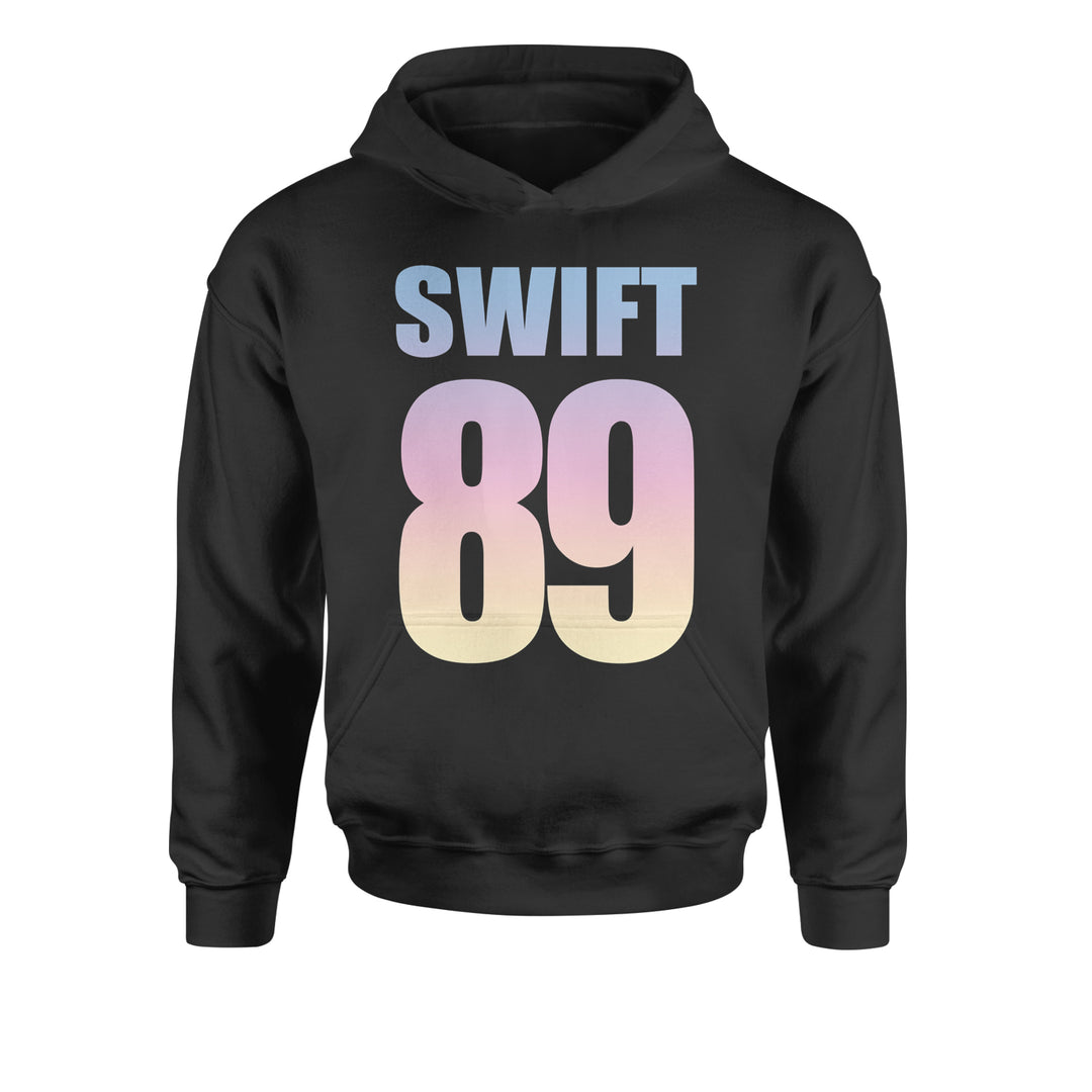 Lover Era Swift 89 Birth Year Music Fan TTPD Youth-Sized Hoodie Black