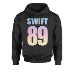 Lover Era Swift 89 Birth Year Music Fan TTPD Youth-Sized Hoodie Black