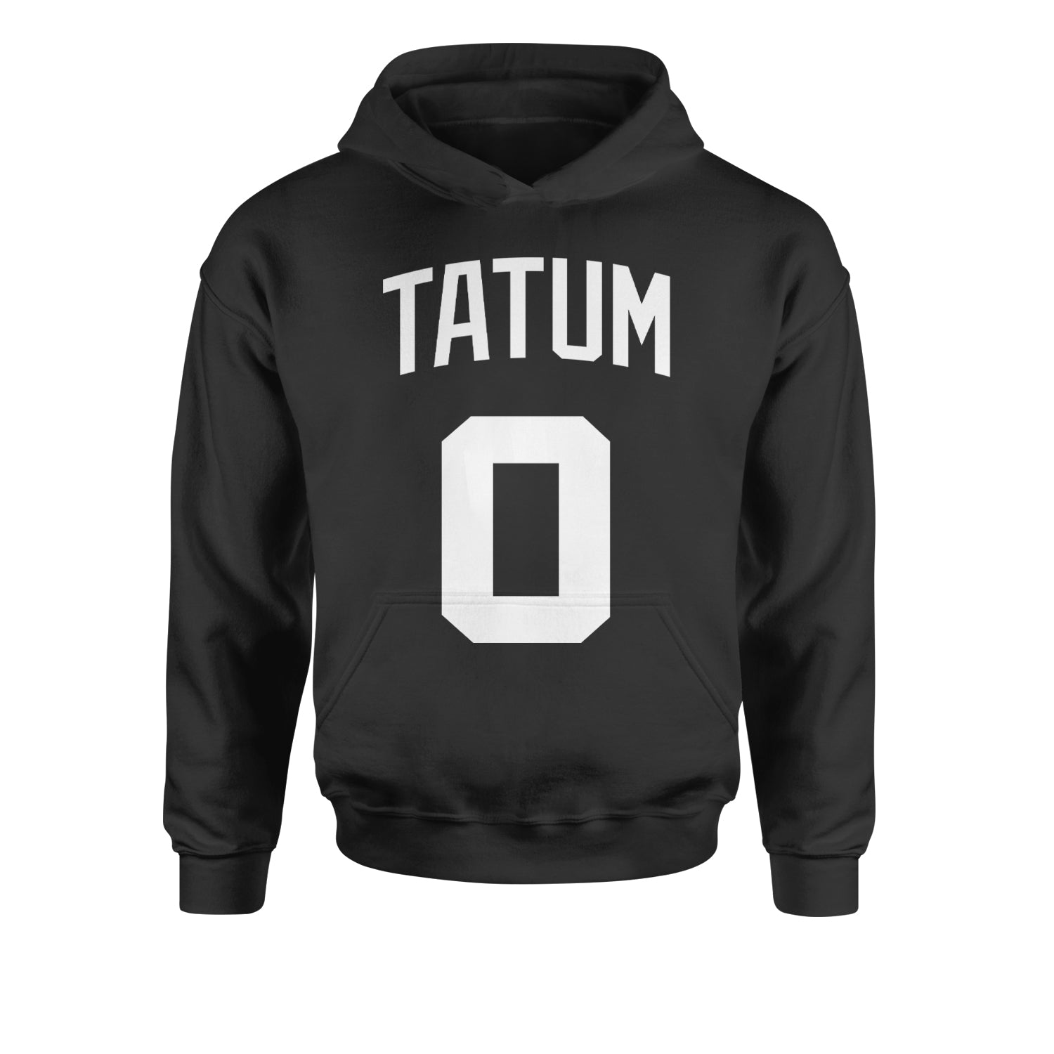 Tatum #0 Boston Basketball Youth-Sized Hoodie Black