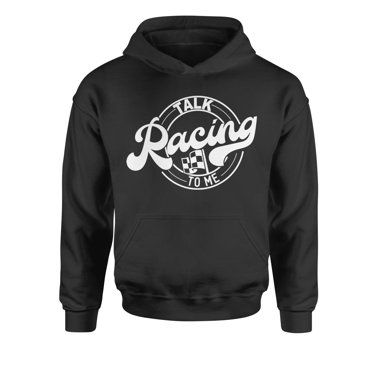 Talk Racing To Me Youth-Sized Hoodie Black