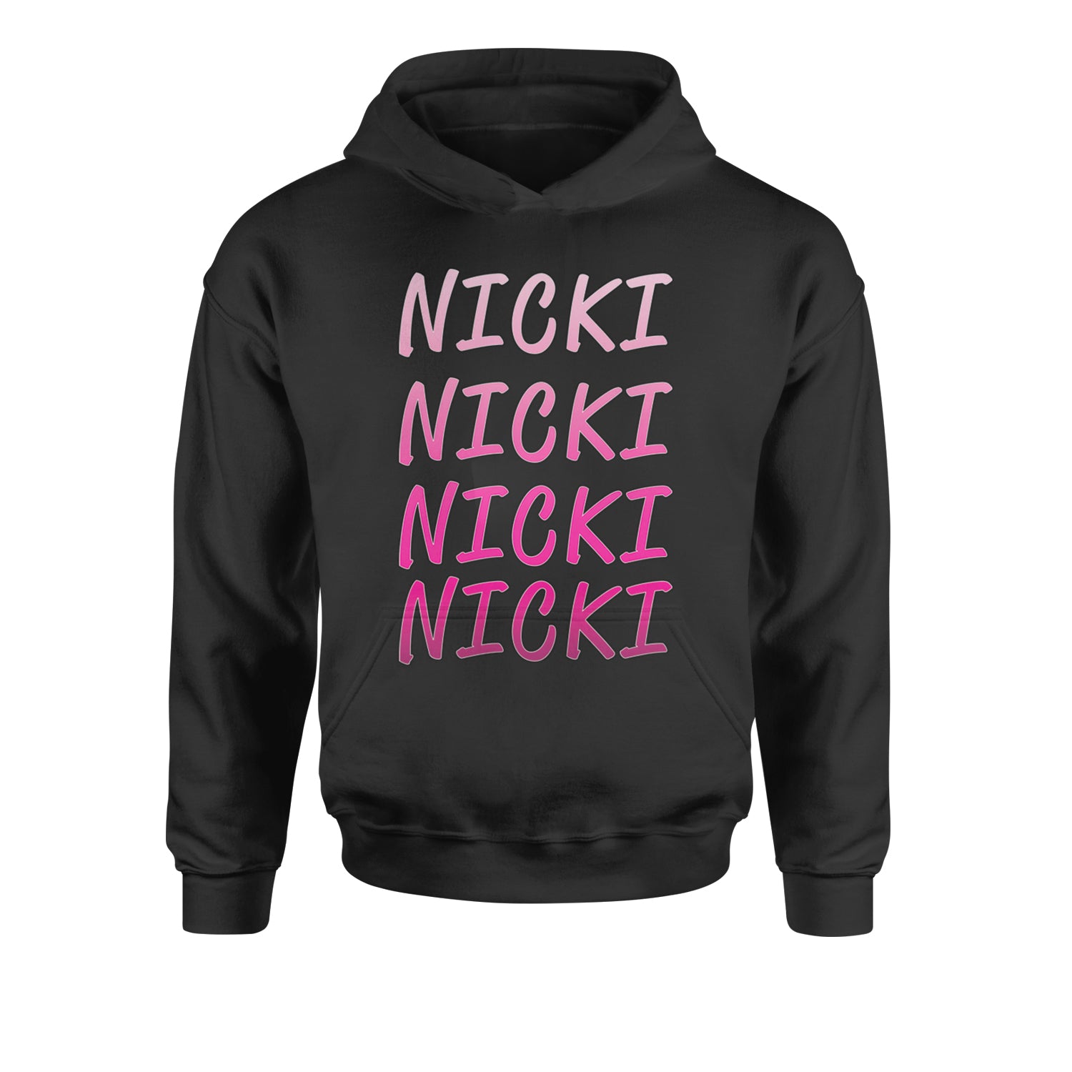 I Love Nicki Pink Printed Friday Music Youth-Sized Hoodie