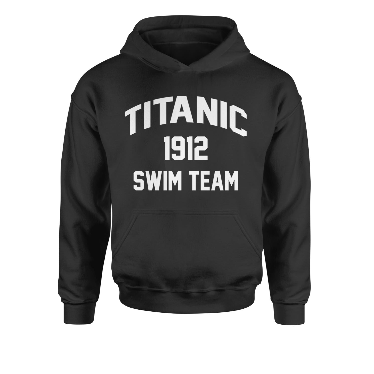 Titanic Swim Team 1912 Funny Cruise Youth-Sized Hoodie Tie-Dye Blue Ocean