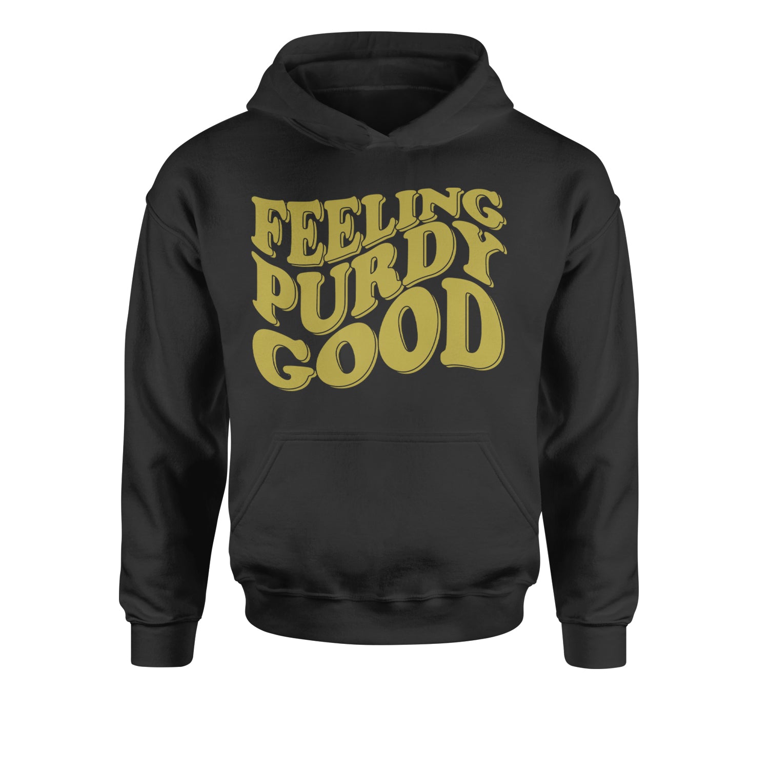 Feeling Purdy Good San Francisco Youth-Sized Hoodie Black