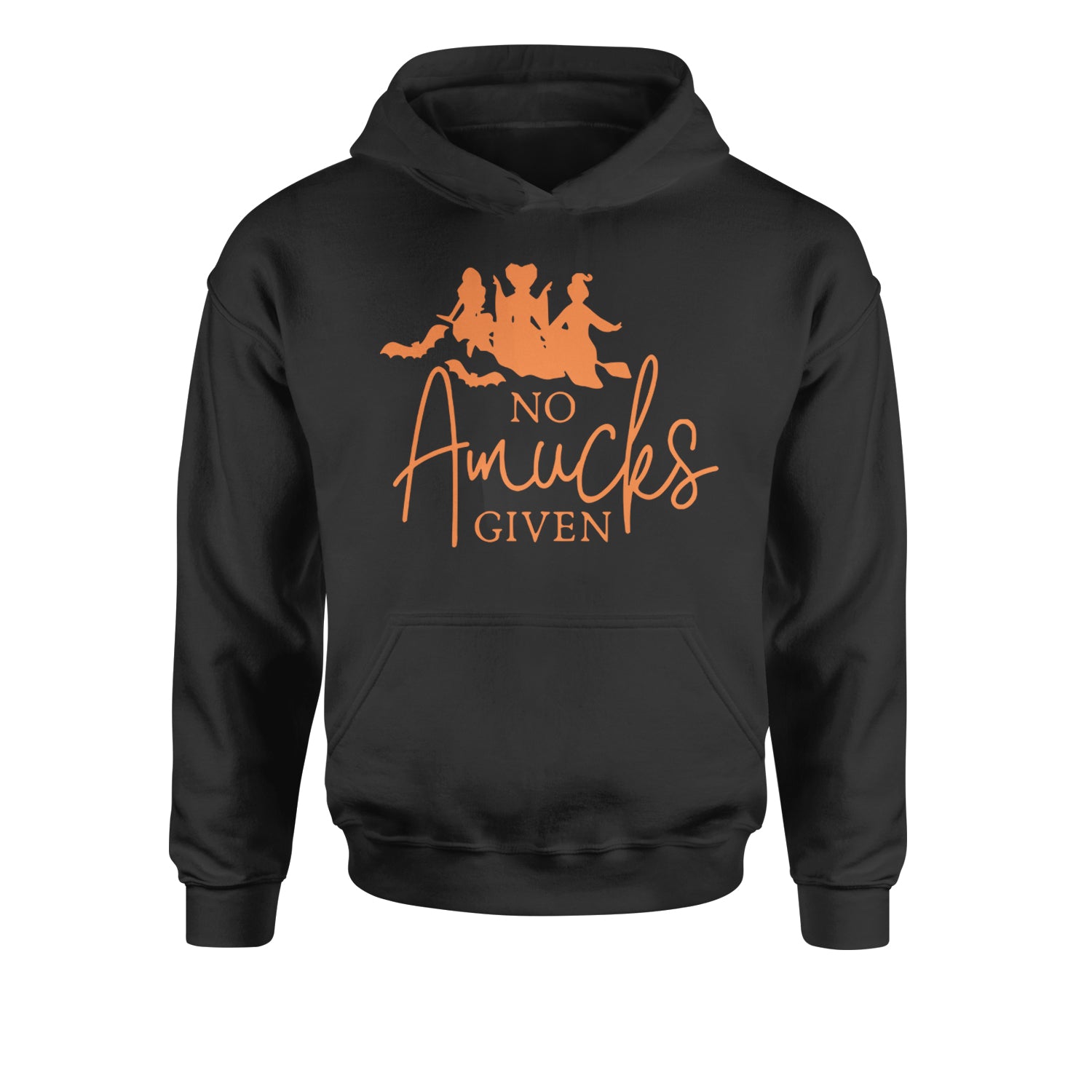 No Amucks Given Hocus Pocus Youth-Sized Hoodie Black