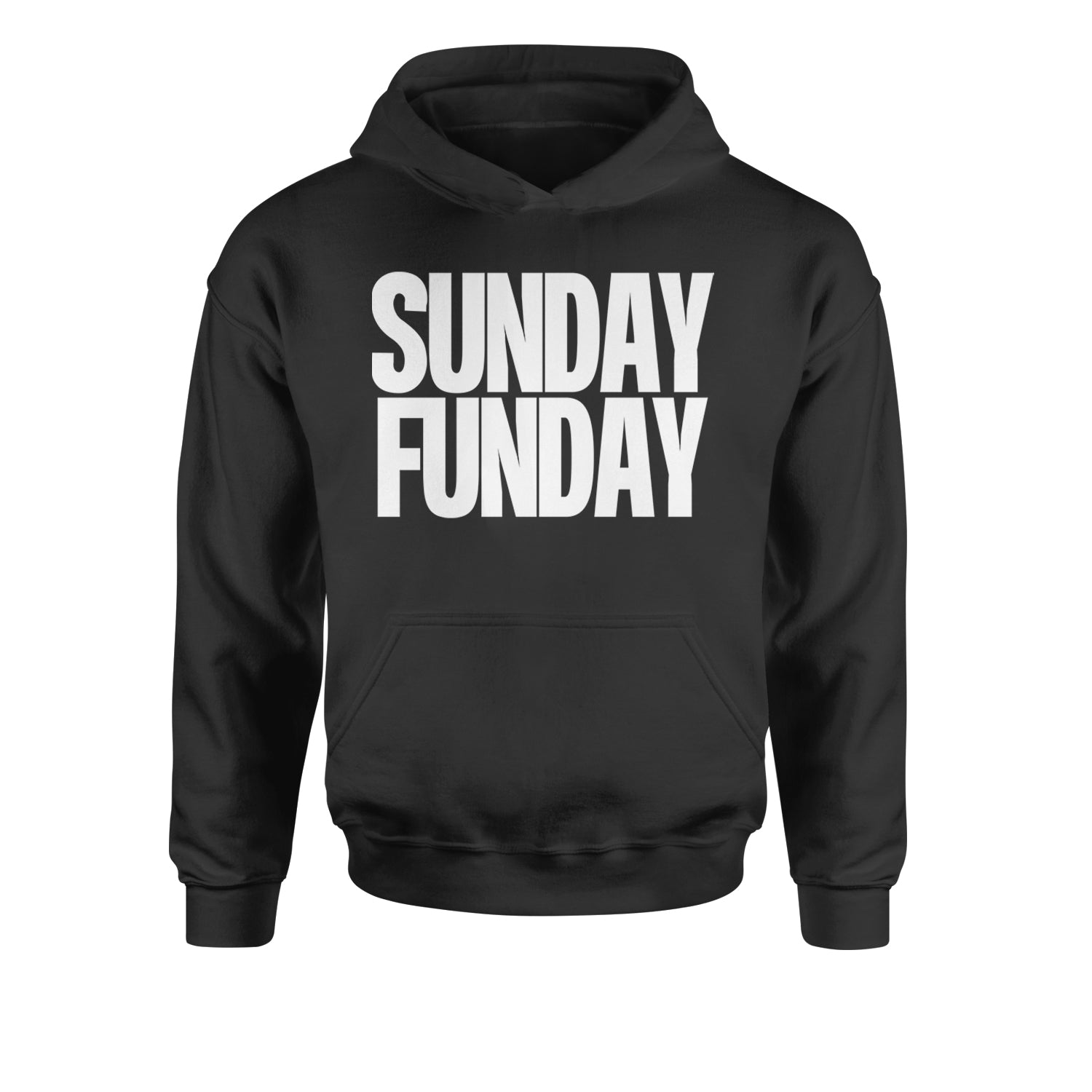 Sunday Funday  Youth-Sized Hoodie Black