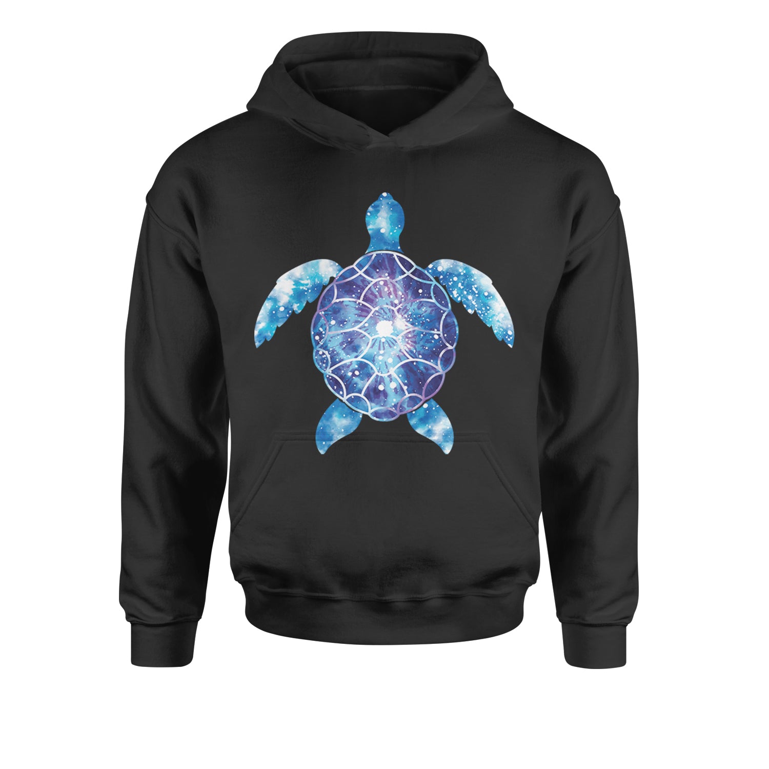 Ocean Aura Tie-Dye Sea Turtle Youth-Sized Hoodie