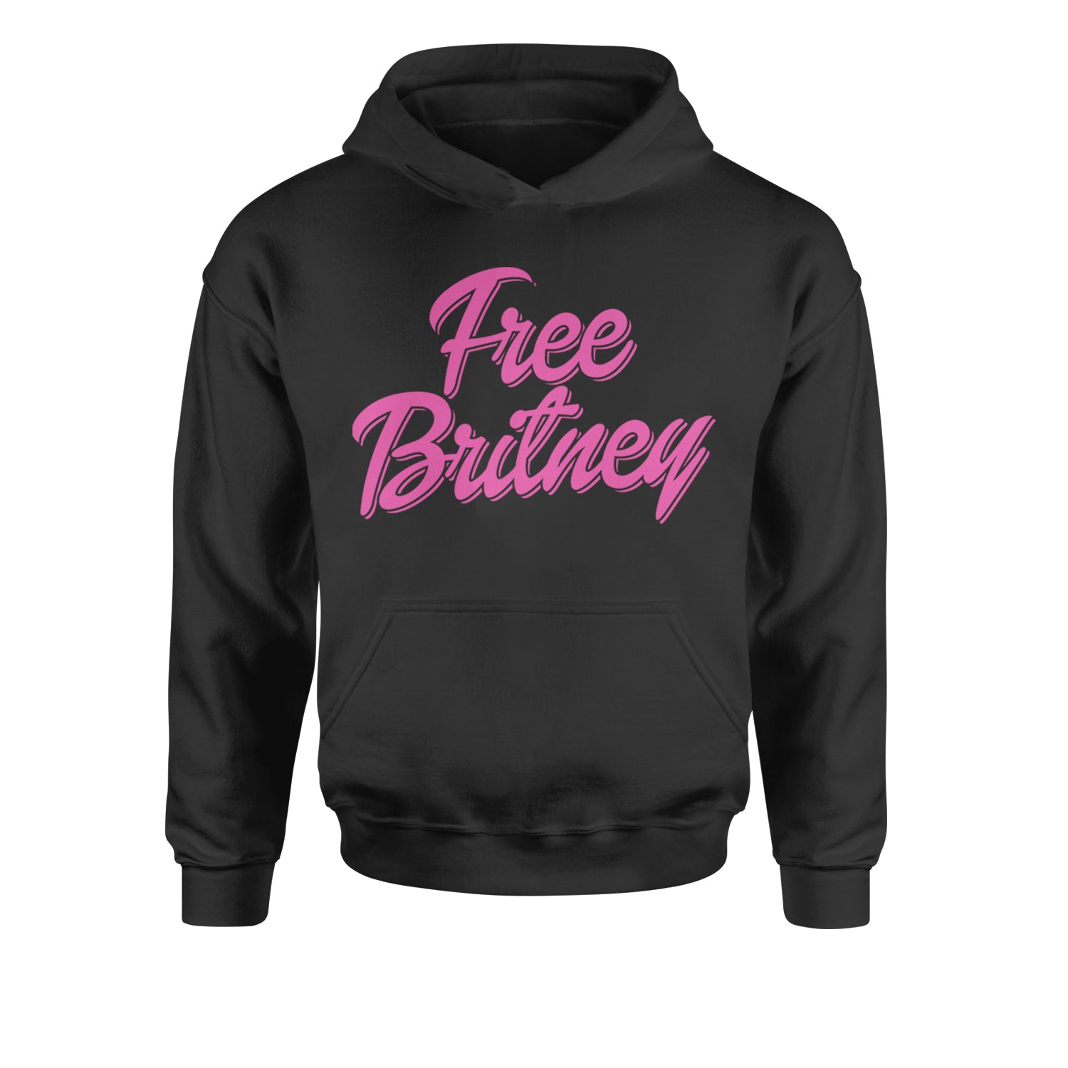 Pink Free Britney Youth-Sized Hoodie Black