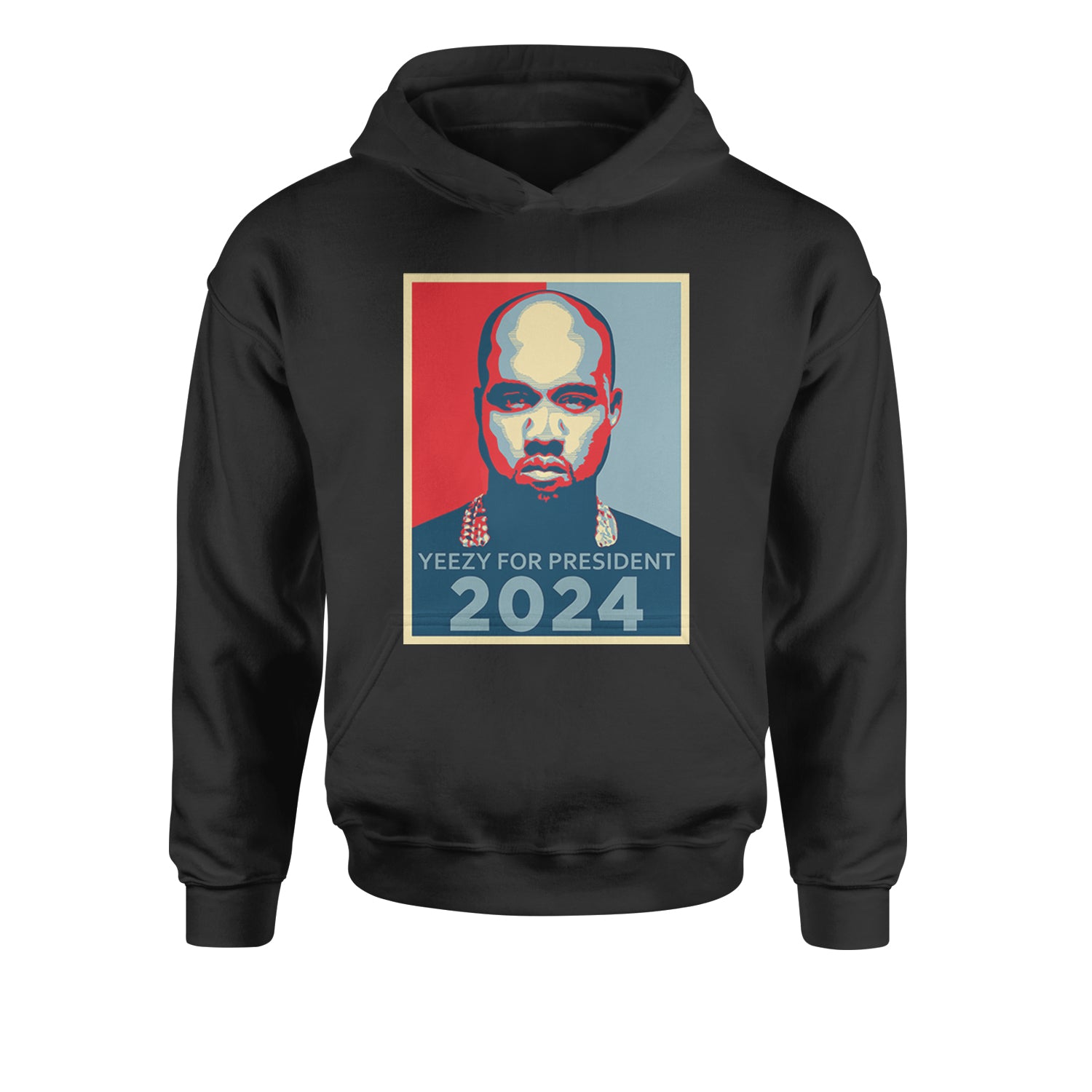 Yeezus For President Vote for Ye Youth-Sized Hoodie Black