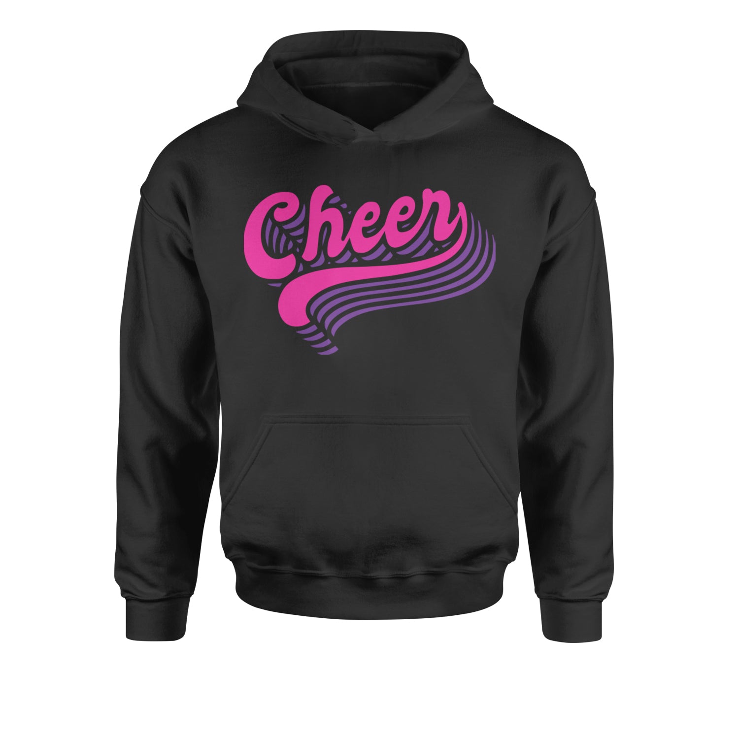 Cheer Pride Youth-Sized Hoodie Black