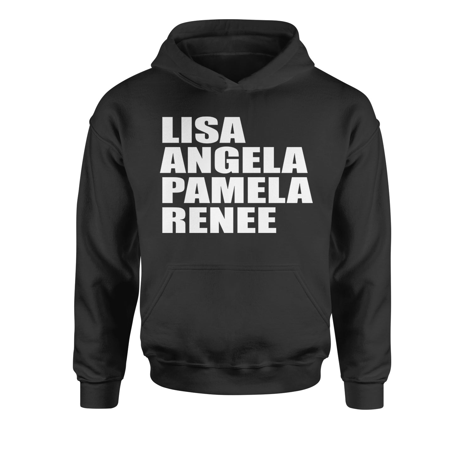 Lisa Angela Pamela Renee Around The Way Girl Youth-Sized Hoodie Black