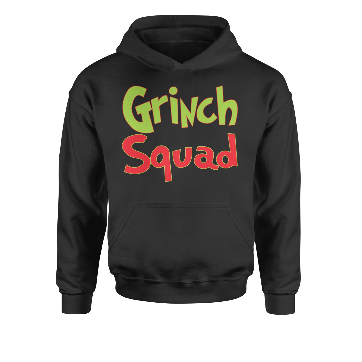 Gr-nch Squad Jolly Grinchmas Merry ChristmasYouth-Sized Hoodie Tie-Dye Pacific