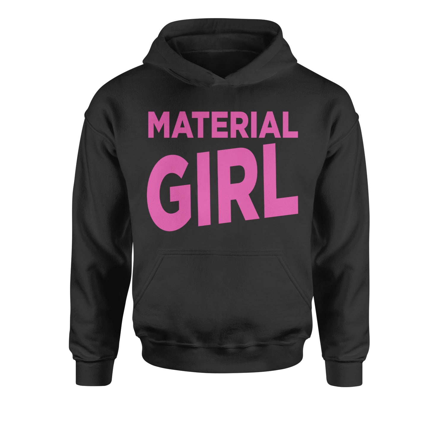 Material Girl 80's Retro Celebration Youth-Sized Hoodie Black