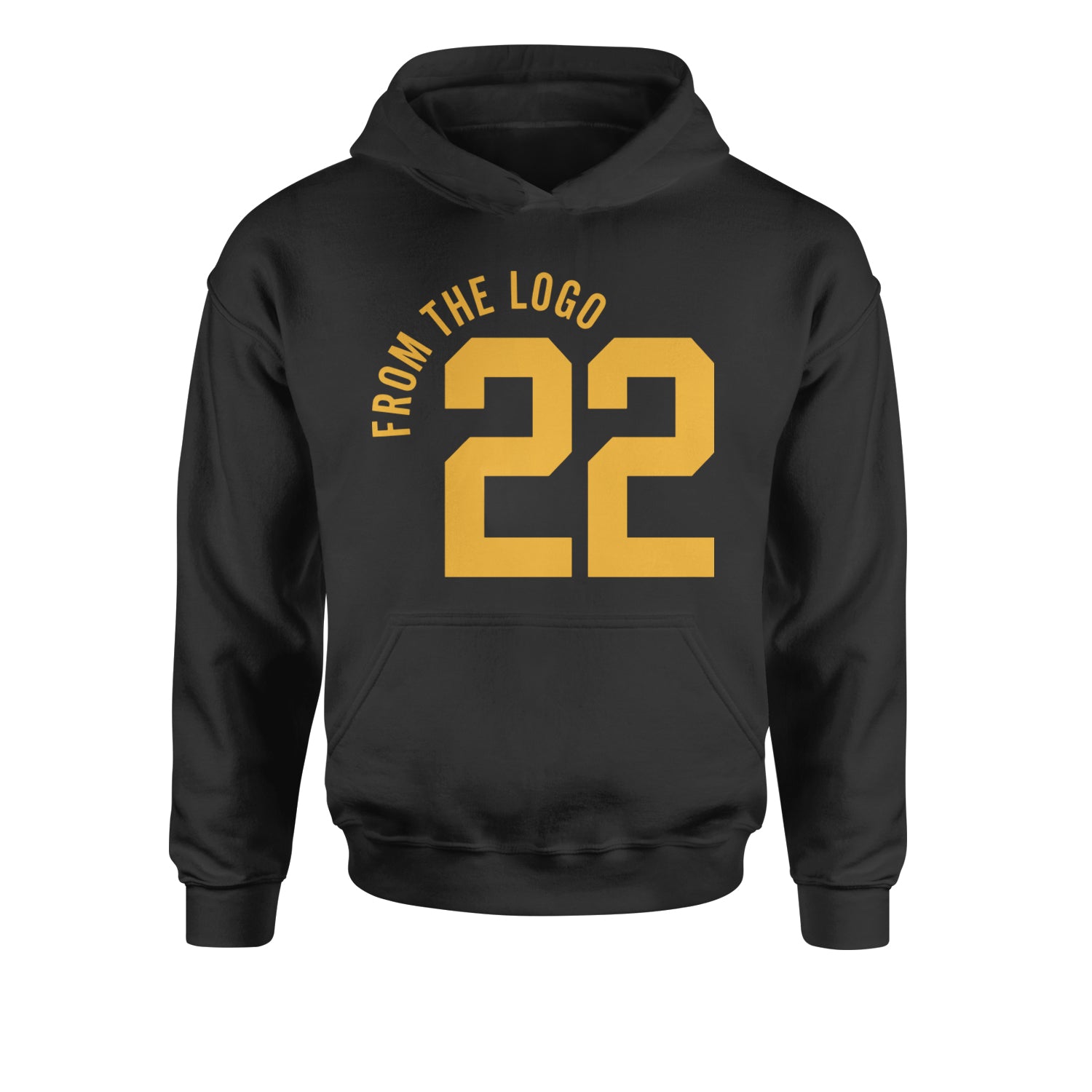 From The Logo #22 Basketball Youth-Sized Hoodie Black