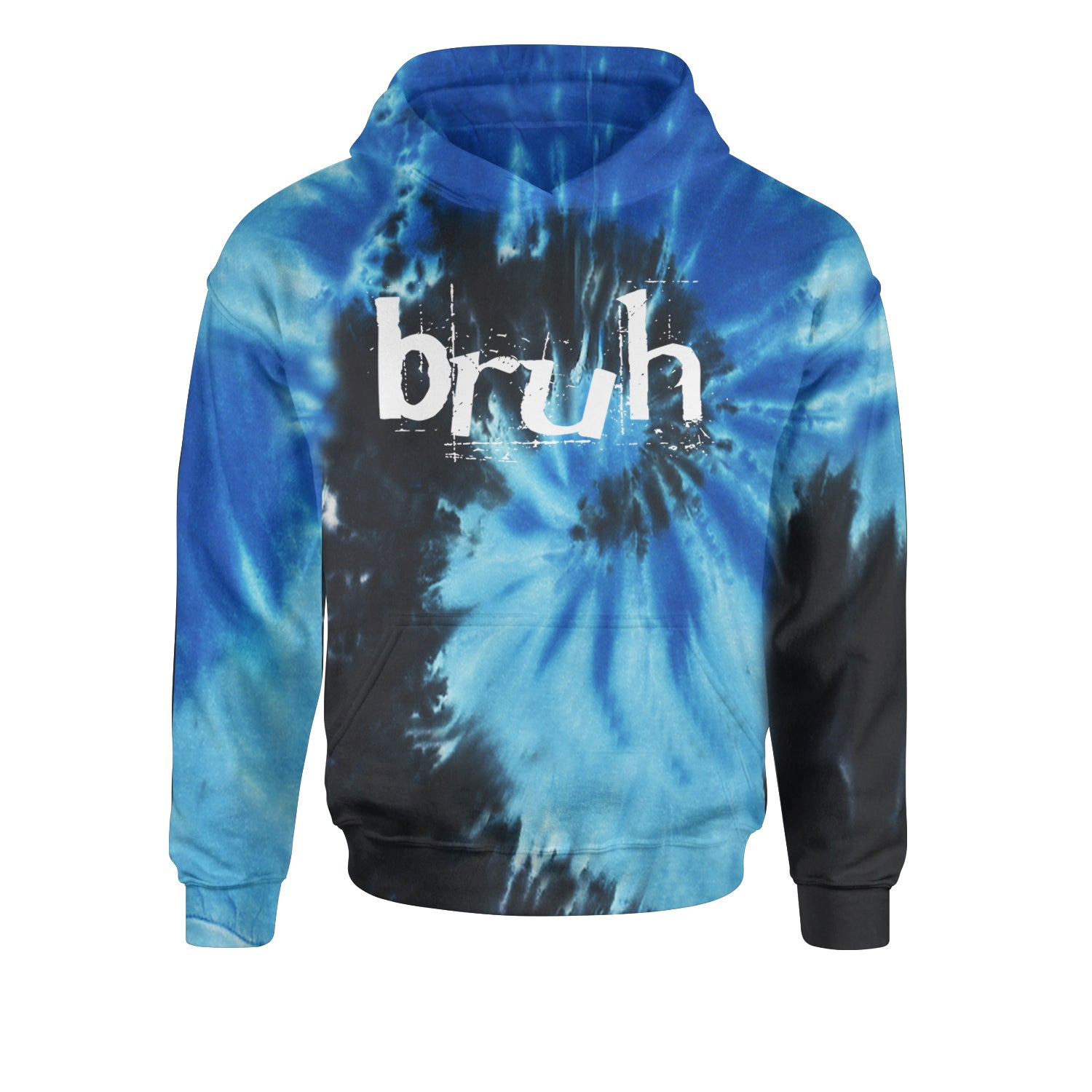 Fresh Seriously Bruh Brah Bro Dude, Hip Hop Urban Slang T-Shirt  Youth-Sized Hoodie Tie-Dye Blue Ocean