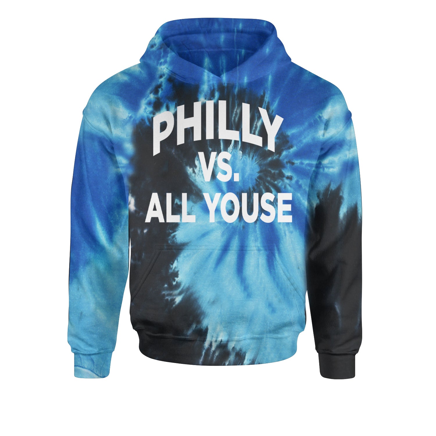 Philly Vs. All Youse Philly Thing Youth-Sized Hoodie Tie-Dye Blue Ocean