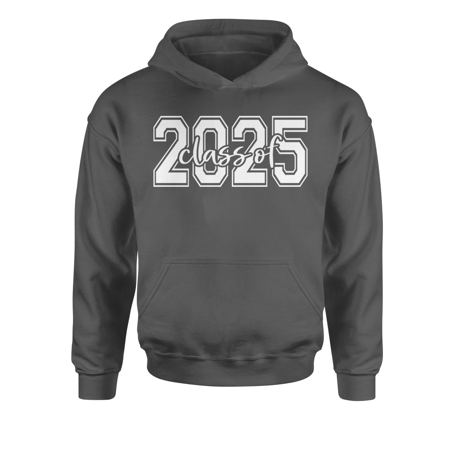 Class Of 2025 Graduation Youth-Sized Hoodie Charcoal Grey