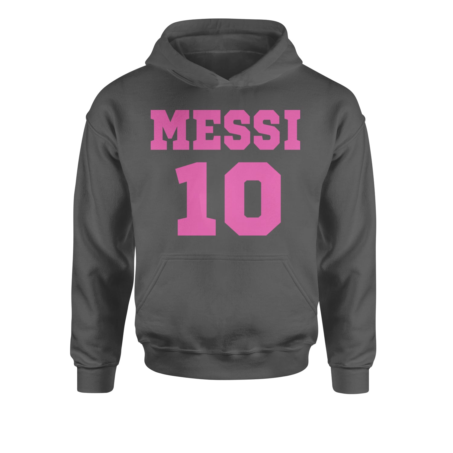 Messi World Soccer Futbol Messiami Youth-Sized Hoodie Charcoal Grey