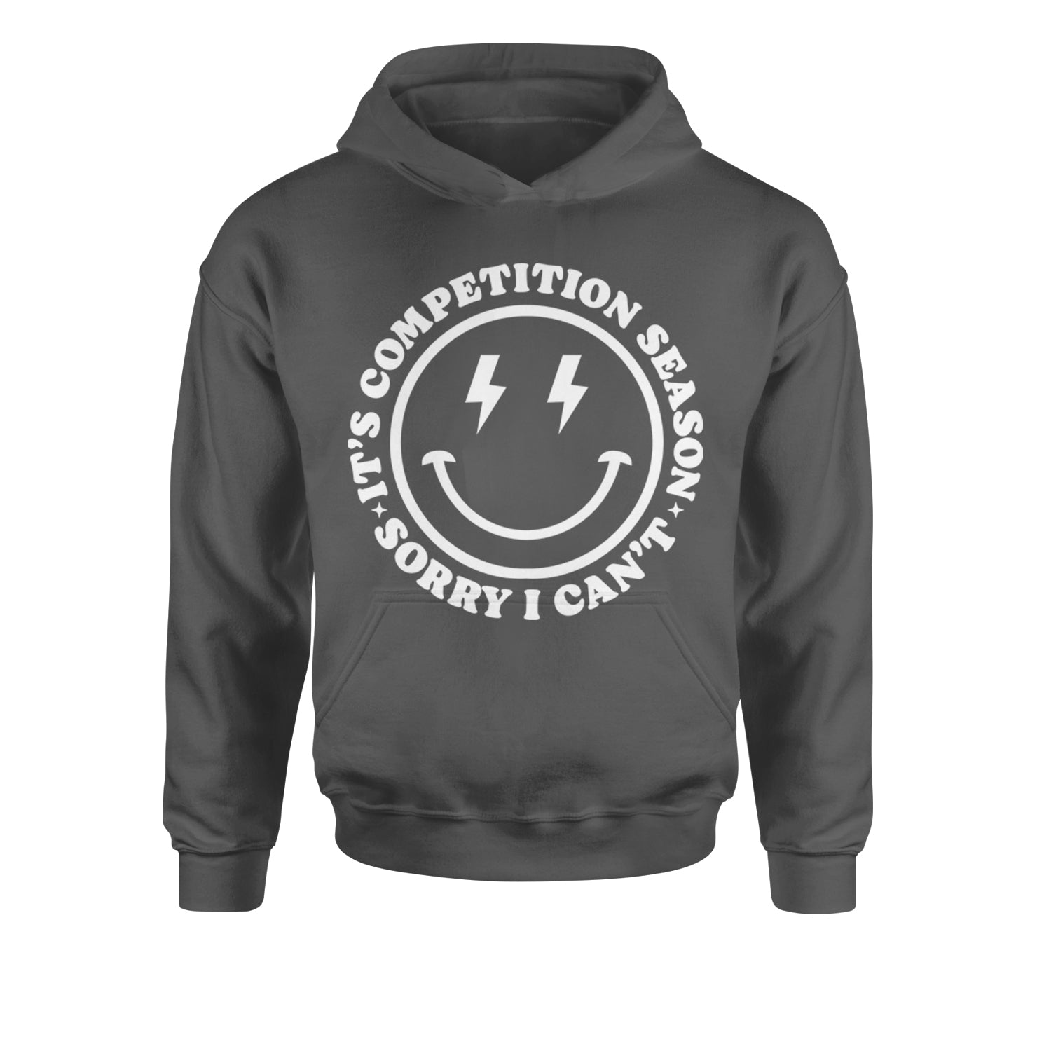 Sorry I Can't, It's Competition Season Youth-Sized Hoodie Black