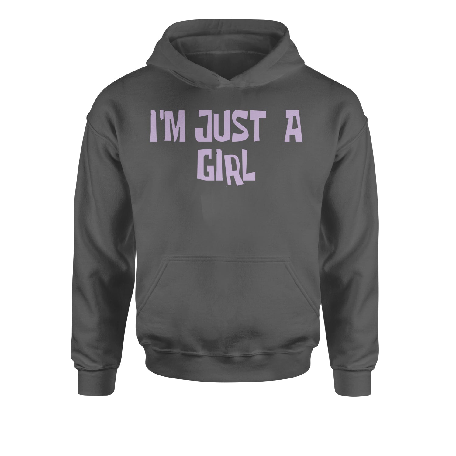 I'm Just A Girl Guts Music Youth-Sized Hoodie Charcoal Grey