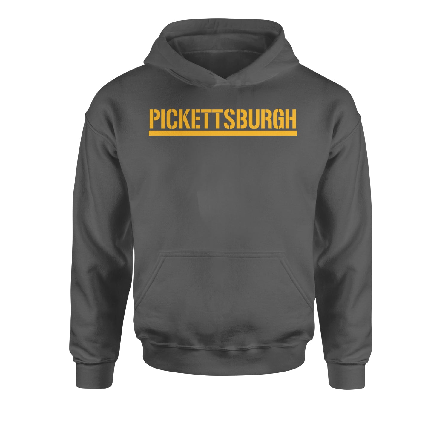 Pickettsburgh Pittsburgh Football Youth-Sized Hoodie Charcoal Grey