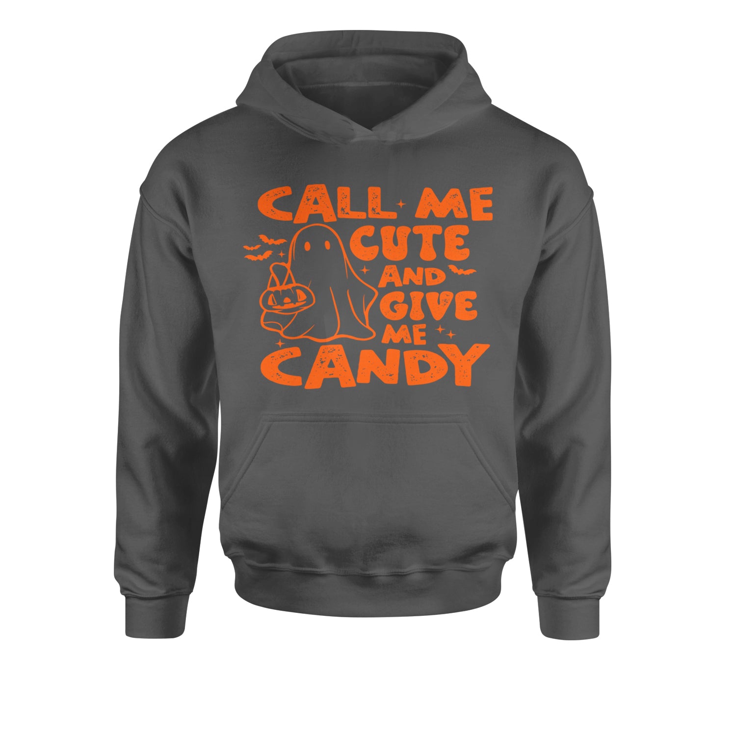 Call Me Cute And Give Me Candy Youth-Sized Hoodie Black