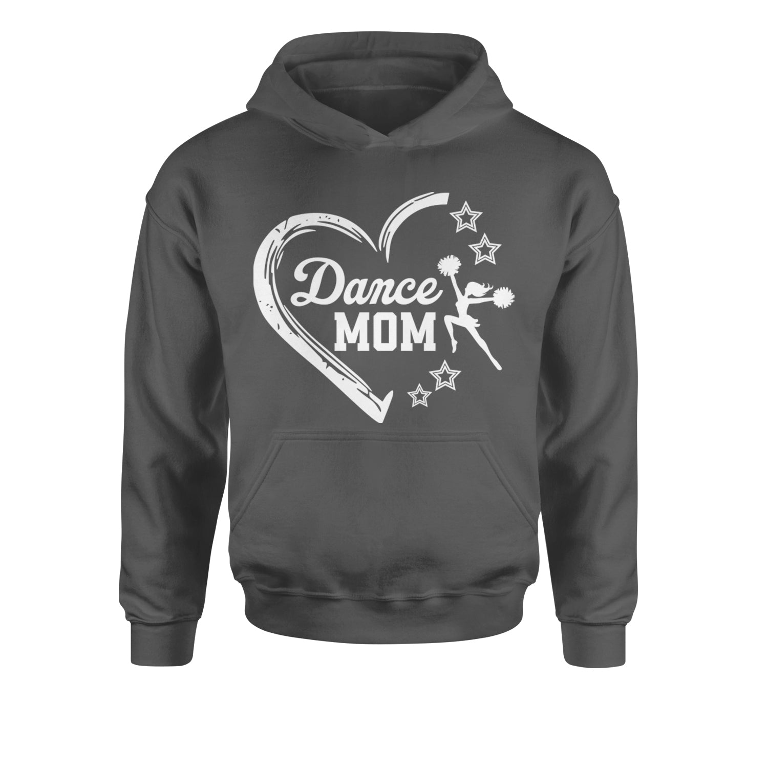 Heart Dance Mom Love Youth-Sized Hoodie Black