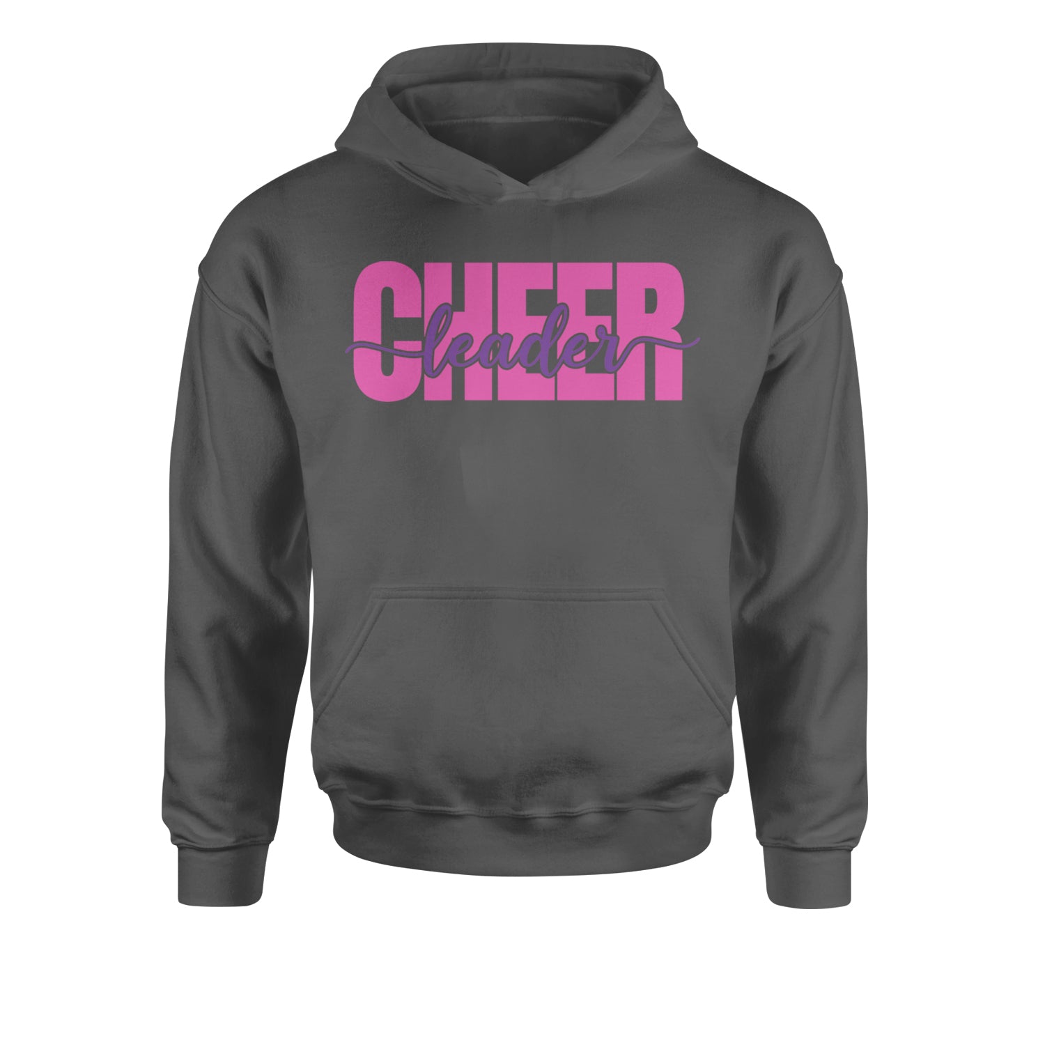 Cheerleader with Scripted Flair Youth-Sized Hoodie Black