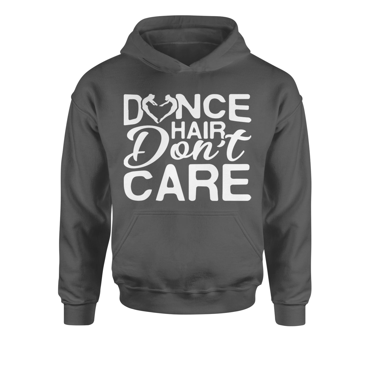 Dance Hair Don't Care Youth-Sized Hoodie Black