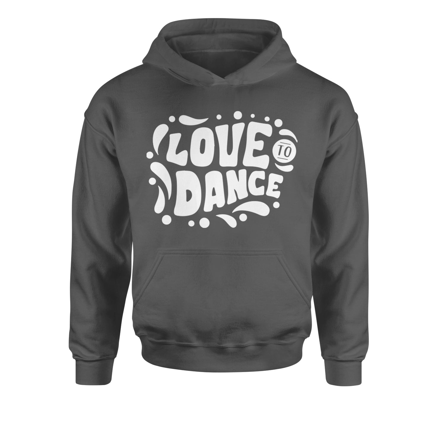 Love To Dance Youth-Sized Hoodie Black